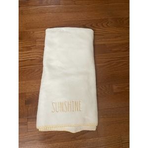 Rae Dunn "Sunshine" Soft Plush Blanket/Throw